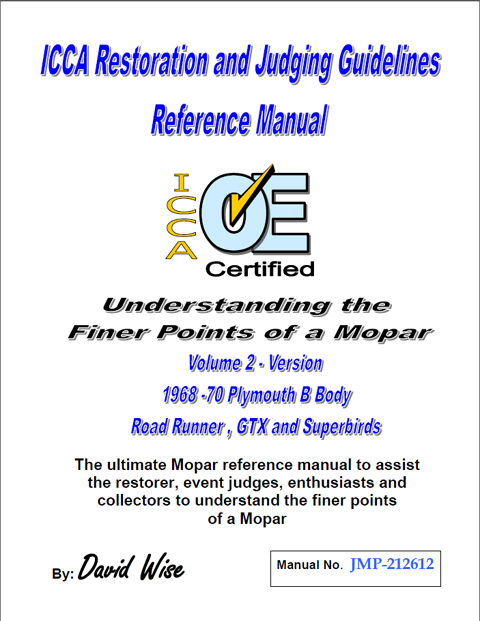 COVER ICCA Plymouth B-Body VOLUME 2